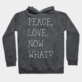 Peace, love. What now? Hoodie
